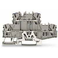 WAGO Svorka 2002-2727 dvoupatrová pro ochranný vodič 2,5 mm², šedá