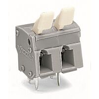WAGO Svorka 257-508/333-000 na desky plošných spojů Ovládací tlačítko 2,5 mm², šedá