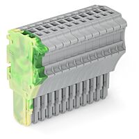 WAGO Konektor 2020-112/000-037 1vodičový pružinový Push-in CAGE CLAMP® 1,5 mm², šedá/zelenožlutá
