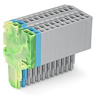 WAGO Svorka 2020-212/000-039 2vodičová pružinová Push-in CAGE CLAMP® 1,5 mm², zelenožlutá/modrá/šedá
