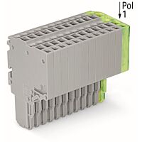 WAGO Svorka 2020-214/000-036 2vodičová pružinová Push-in CAGE CLAMP® 1,5 mm², šedá/zelenožlutá