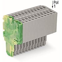 WAGO Svorka 2020-214/000-037 2vodičová pružinová Push-in CAGE CLAMP® 1,5 mm², šedá/zelenožlutá