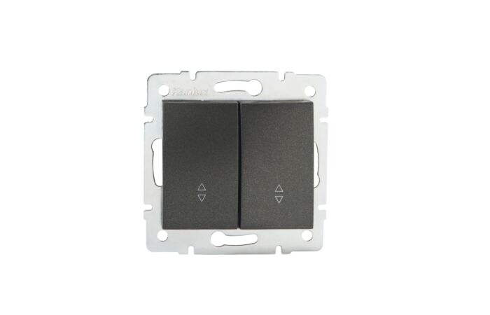Spínač LOGI 02-1060-141 č.6+6 grafit