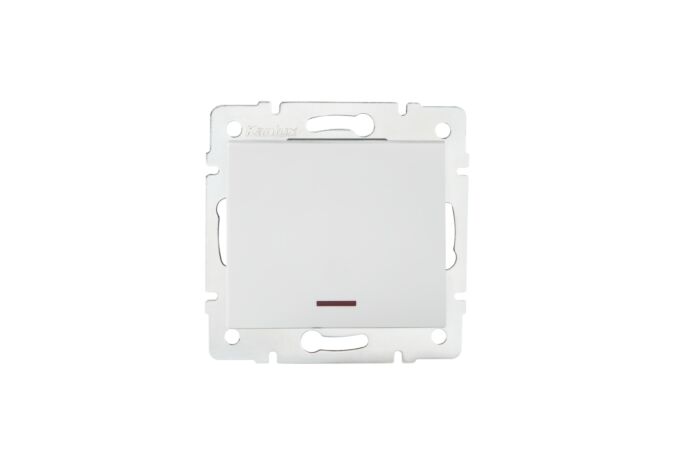 KANLUX Vypínač s LED LOGI jednopolový bílá