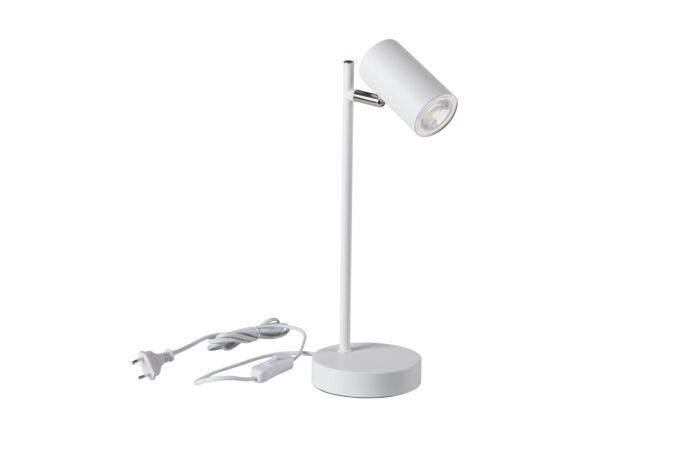 KANLUX Svítidlo EVALO TL GU10 W-SR lampa stolní 10W 220V AC GU10 PAR16 IP20 bílá