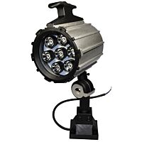 ELMET LIGHT Svítidlo LED FIX 7W, 24V, 6000K, rameno 90mm, se základnou, vypínačem, IP67