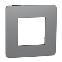SCHNEIDER Rámeček Unica Color jednonásobný, tmavě šedý/černý