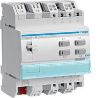 Spínaný žaluziový výstup KNX, 4-nás., 10
