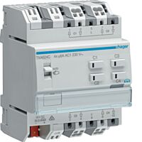 Spínaný žaluziový výstup KNX easy, 4-nás