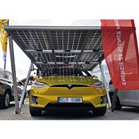 GRIDPARITY  Přístřešek Carport L, konstrukce bez panelů, barva stříbrná