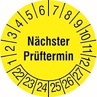 CIMCO Sada zkušebních plaket 2023-2027 (108 ks)