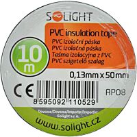 SOLIGHT Páska izolační 50mm/10m PVC černá ELEKTRA
