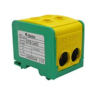 ELEKTRO BEČOV Blok DTB 2×50 distribuční žluto-zelený