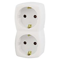 EMOS Zásuvka rozbočovací ODL-158 2xSCHUKO 250V/10A bílá IP20