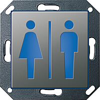 GIRA Krytka LED 279120 WC nerez ocel