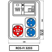Skříň SEZ ROS FI 3203 zásuvková