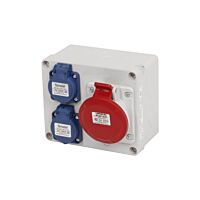 FAMATEL Skříň 3070 2x230V a 1x400V/32A/4p zásuvková