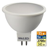 MCLED Žárovka LED 5W-35 GU5,3 2700K MR16 100°