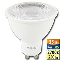 MCLED Žárovka LED 4W-35 GU10 2700K 60°