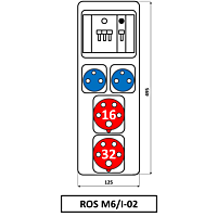 SEZ Skříň ROS-M6/I-02 zásuvková