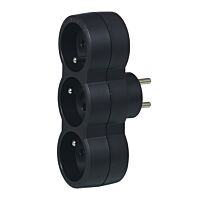 LEGRAND Adaptér 50508 3X2P+T 16A černý