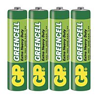 GP Baterie mikrotužková GREENCELL 24G (R03) 1,5V AAA blistr 4ks