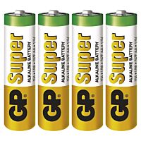 GP Baterie tužková ALKALINE LR6 (R6A) 1,5V AA  blistr 4ks