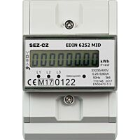 SEZ Elektroměr EDIN 6252 MID 5-80A 3 fázový 1s LCD