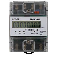 SEZ Elektroměr EDIN 341L 5-80A 3 fázový 1s LCD