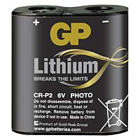 GP Baterie LITHIUM foto CR-P2 6V blistr 1ks