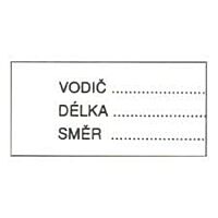 NAPRO Štítek kab.č.29 "vodič délka směr"