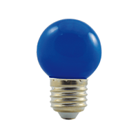 Žár.LED 1W-8 E27 230V 330° modrá