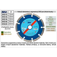 INNA Kotouč DKS125 diamantový 125 mm