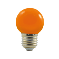 Žár.LED 1W-8 E27 230V 330° oranžová