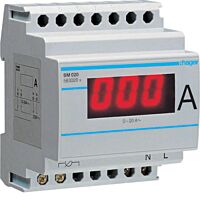 HAGER Ampérmetr SM020 0-20A digitální