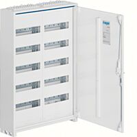 HAGER Rozvaděč UNIVERS FWB52S, 120TE, nástěnný, oceloplechový, bezšroubové svorky, IP44