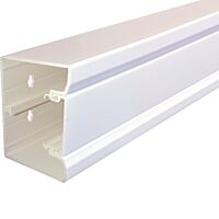 TEHALIT Kanál GBD5008509010 jednokomorový včetně víka, 50x85, plast, bílá barva, délka 2m