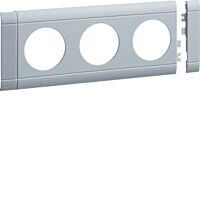 Přístrojový rámeček trojzásuvky 80mm, Al