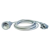 EMOS Přívod prodlužovací   1,5m 1zásuvka-spojka 250V/10A plast IP20 bílá (H05VV-F3G 3x1,0)