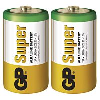 GP Baterie velký mono ALKALINE SUPER LR20 (R20A)  1,5V balení 2ks