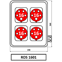 Skříň SEZ ROS 1601 zásuvková s držákem