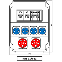 Skříň SEZ ROS 11/I-23 zásuvková