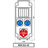 Skříň SEZ ROS-5/x-12 zásuvková