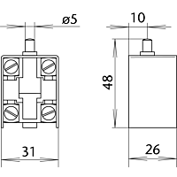 Spínač KS 10-02 koncový