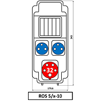 Skříň SEZ ROS-5/x-10 zásuvková