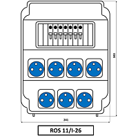 Skříň ROS-11/I-26 zásuvková