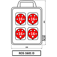 Skříň SEZ ROS 1601 D zásuvková s držákem