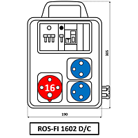 Skříň SEZ ROS-FI 1602D zásuvková