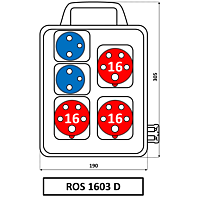 Skříň SEZ ROS 1603 D zásuvková s držákem