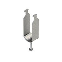NIEDAX Třmenová příchytka Hammerfuß, pro kabely s O 46-50 mm, pro 2 kabely, drážka 11-12 mm, ocel, žárově zinkováno DIN EN ISO 1461, s ocel.přítl. Vaničkou BA 50/2